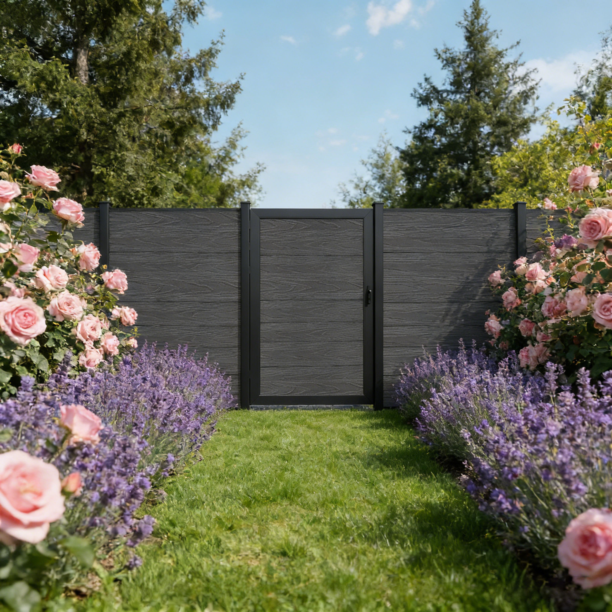 Charming composite garden gate
