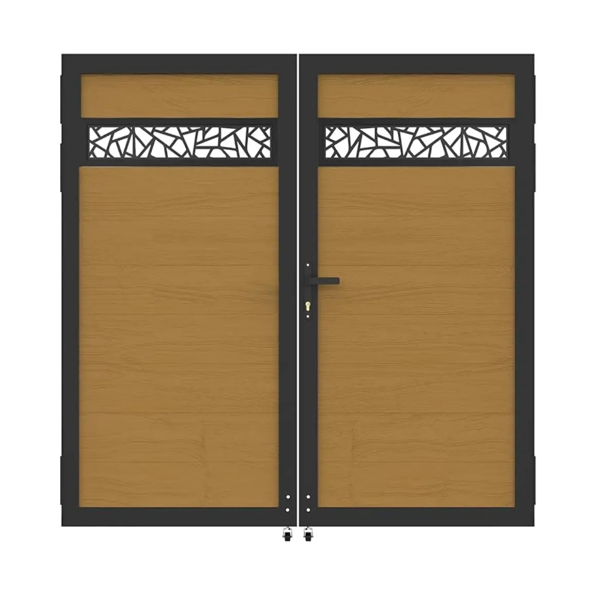 Aluminum Decorative Fence Gate Panels, 3ft, 4ft, and 5ft Length, 4 Styles for Single & Double Doors