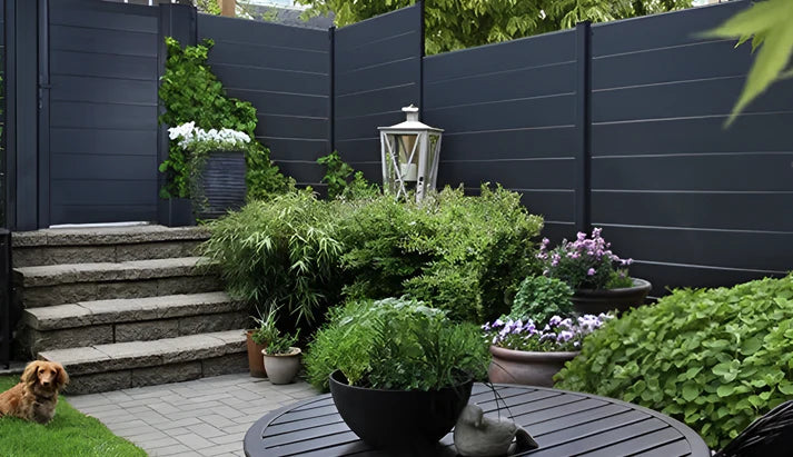 Black_Aluminum_Privacy_Fence_Panels_And_Gate