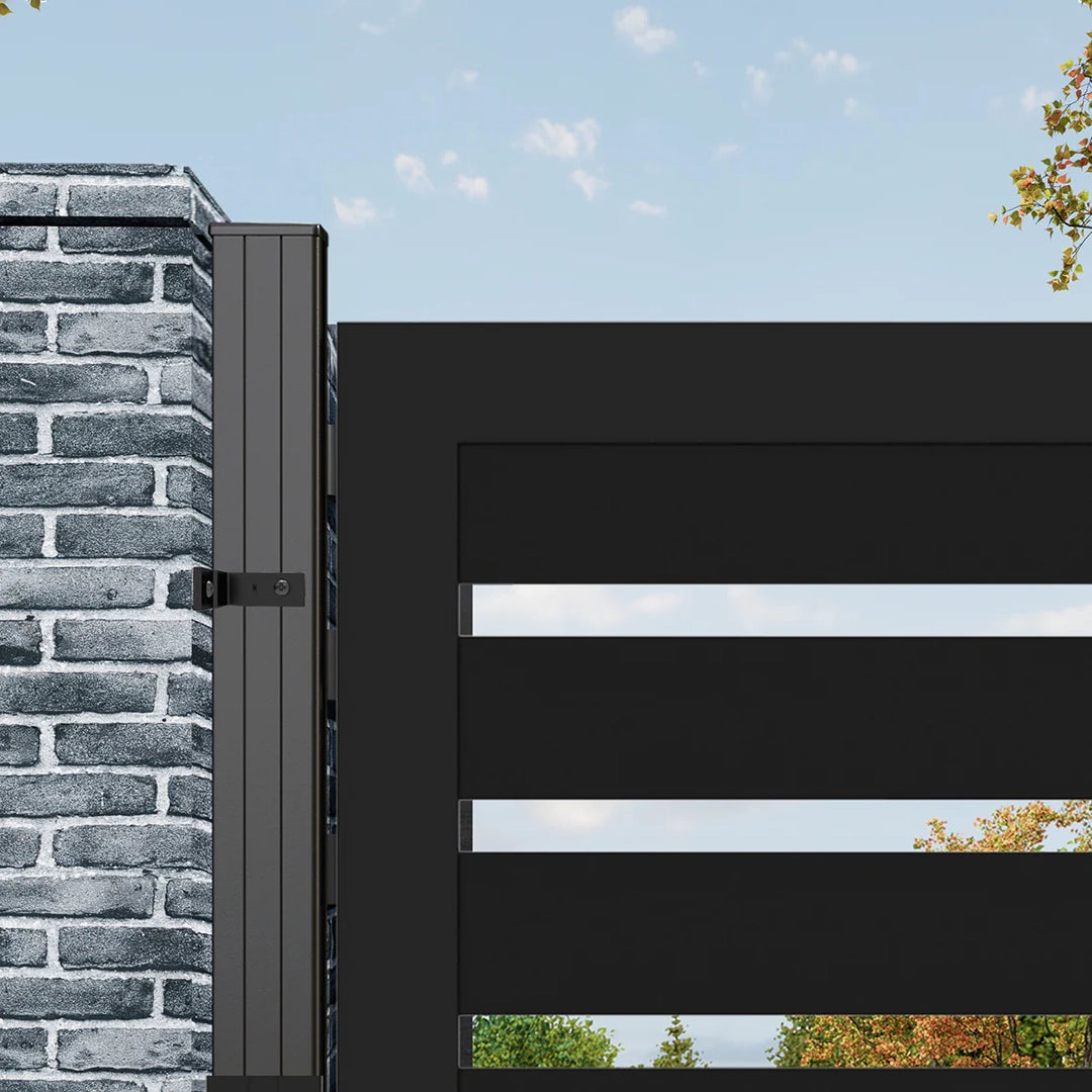 Outdoor fence gate for patio garden yard privacy
