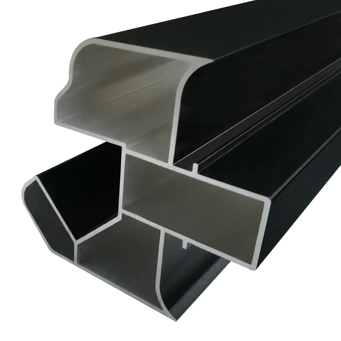 Outdoor black aluminum fence post kit, adjustable corner post and straight post for easy installation