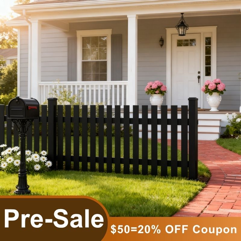 Courtyardmart Aluminum Front Yard Decorative Fence Panels