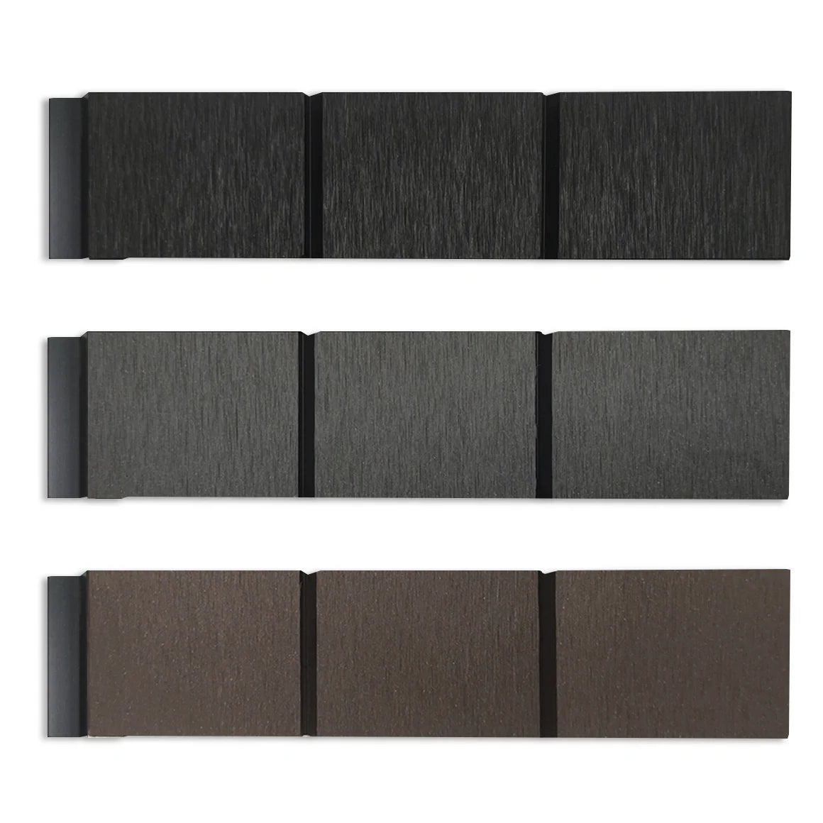 Courtyardmart Composite Privacy Fence Sample Kit with Brushed Finish – Includes 3 Classic Colors, Ideal for Outdoor Fence Design and Material Comparison