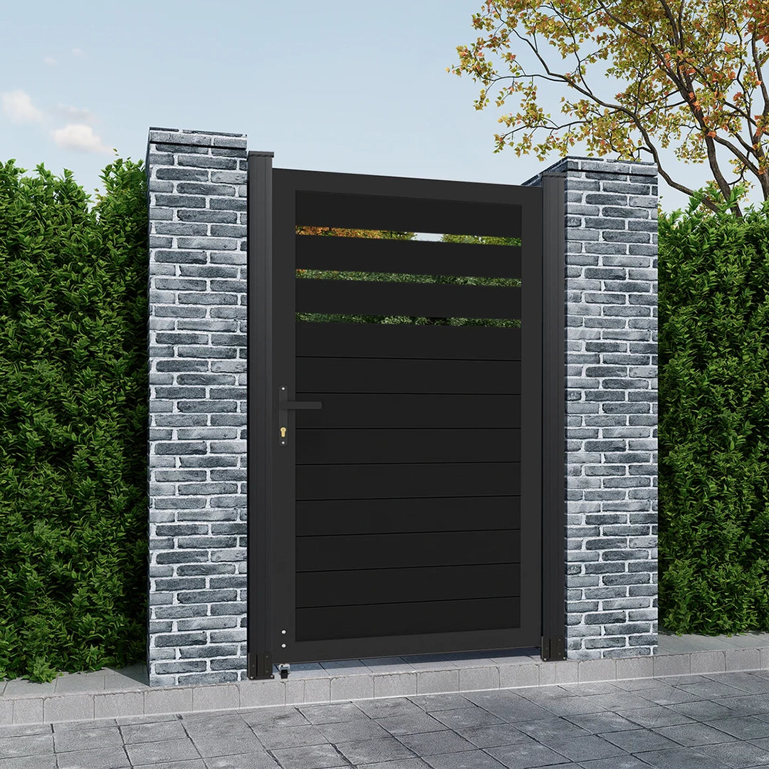 weather-resistant fence door gate for modern yard fencing
