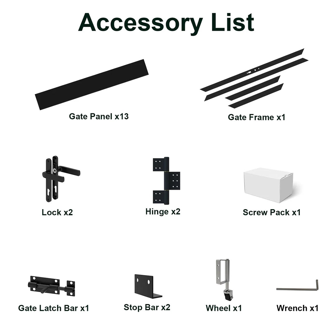 aluminum fence gate for patio and garden security