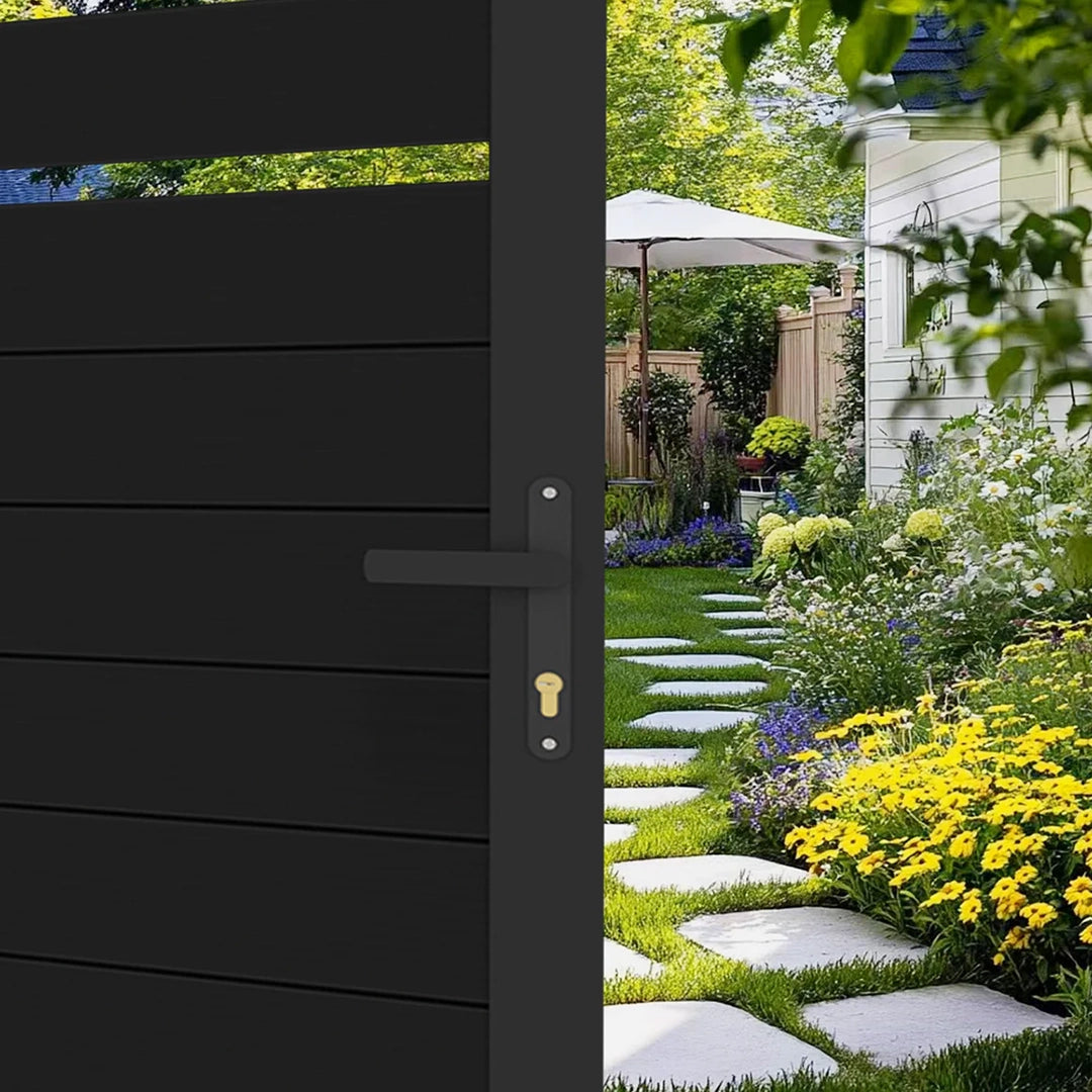 Swimming Pool Fence Gates Aluminum Double Swing Gate for Outdoor Use