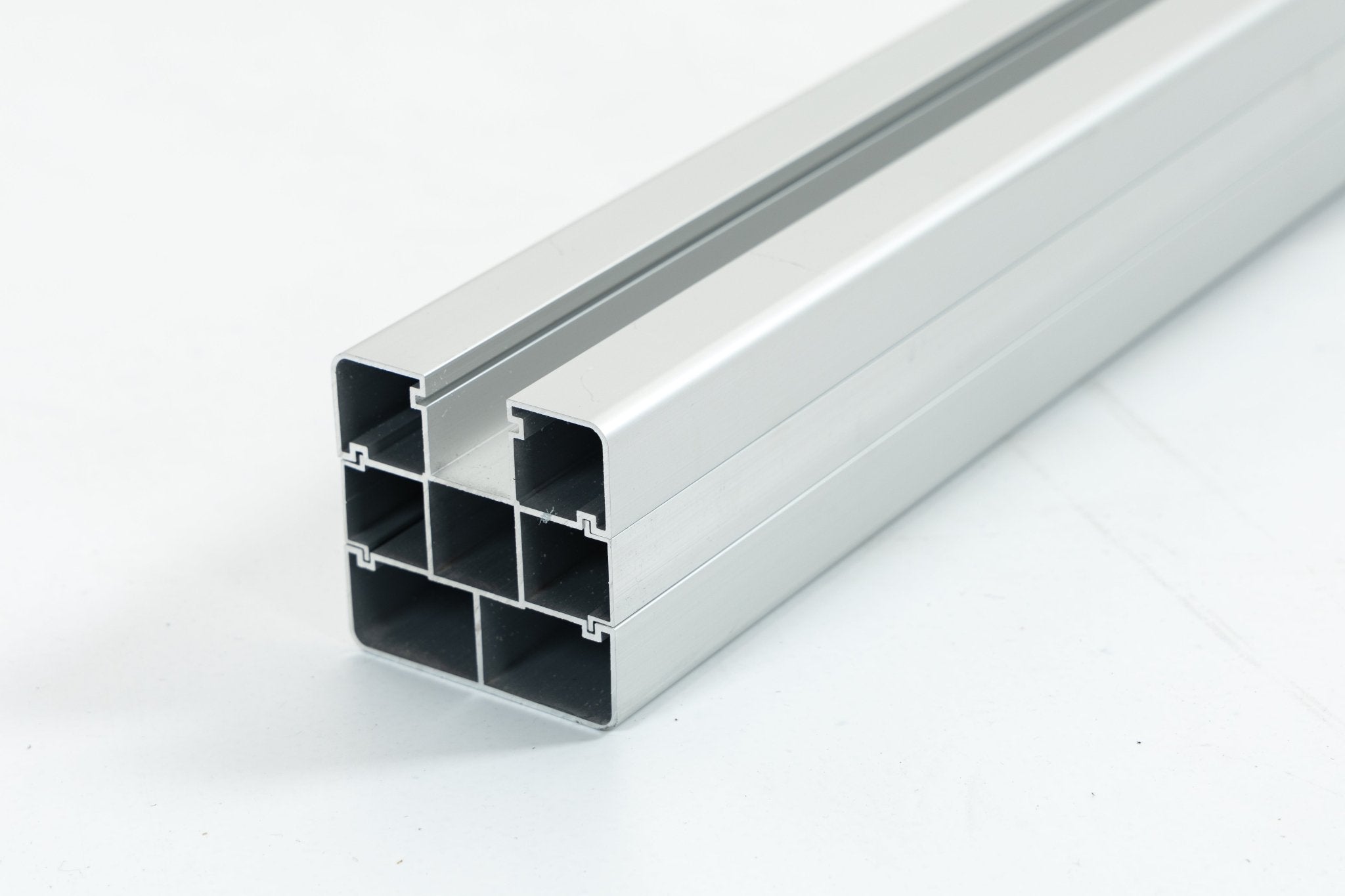 Silver Aluminum Fence Post Ground Install for Privacy Fencing