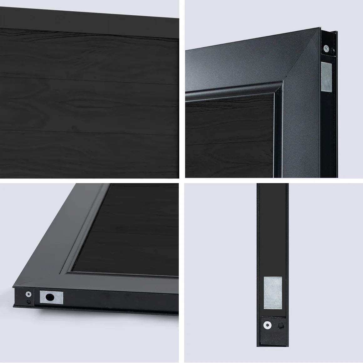 Modern outdoor fence door gate with secure latch design