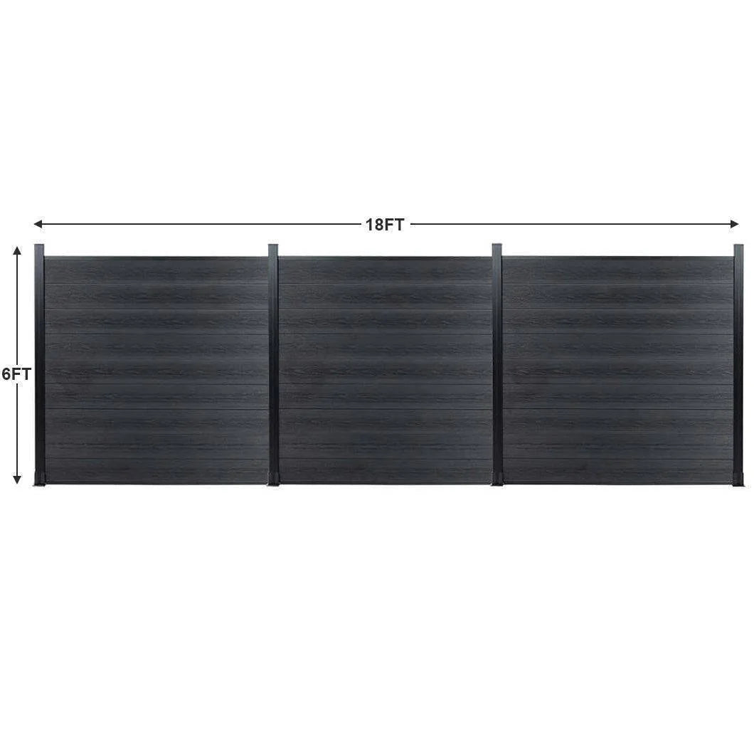 Courtyardmart WPC Composite Fence Screen for Backyard and Patio Privacy