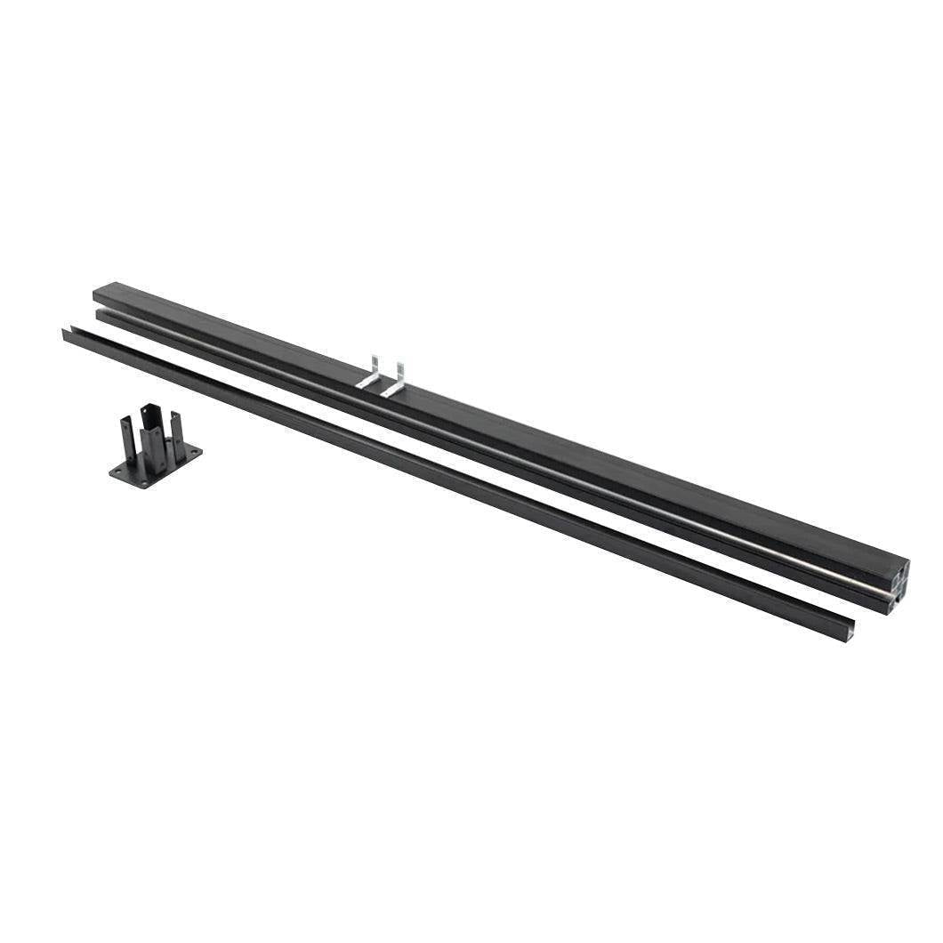 Semi-privacy composite fence panel for porch and yard