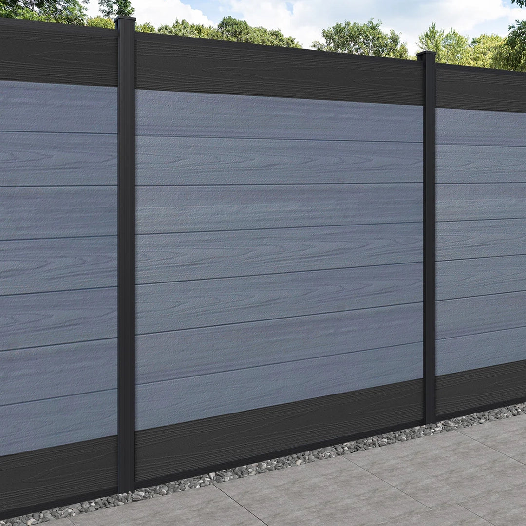 Modern windproof and waterproof WPC privacy fence panel for outdoor spaces