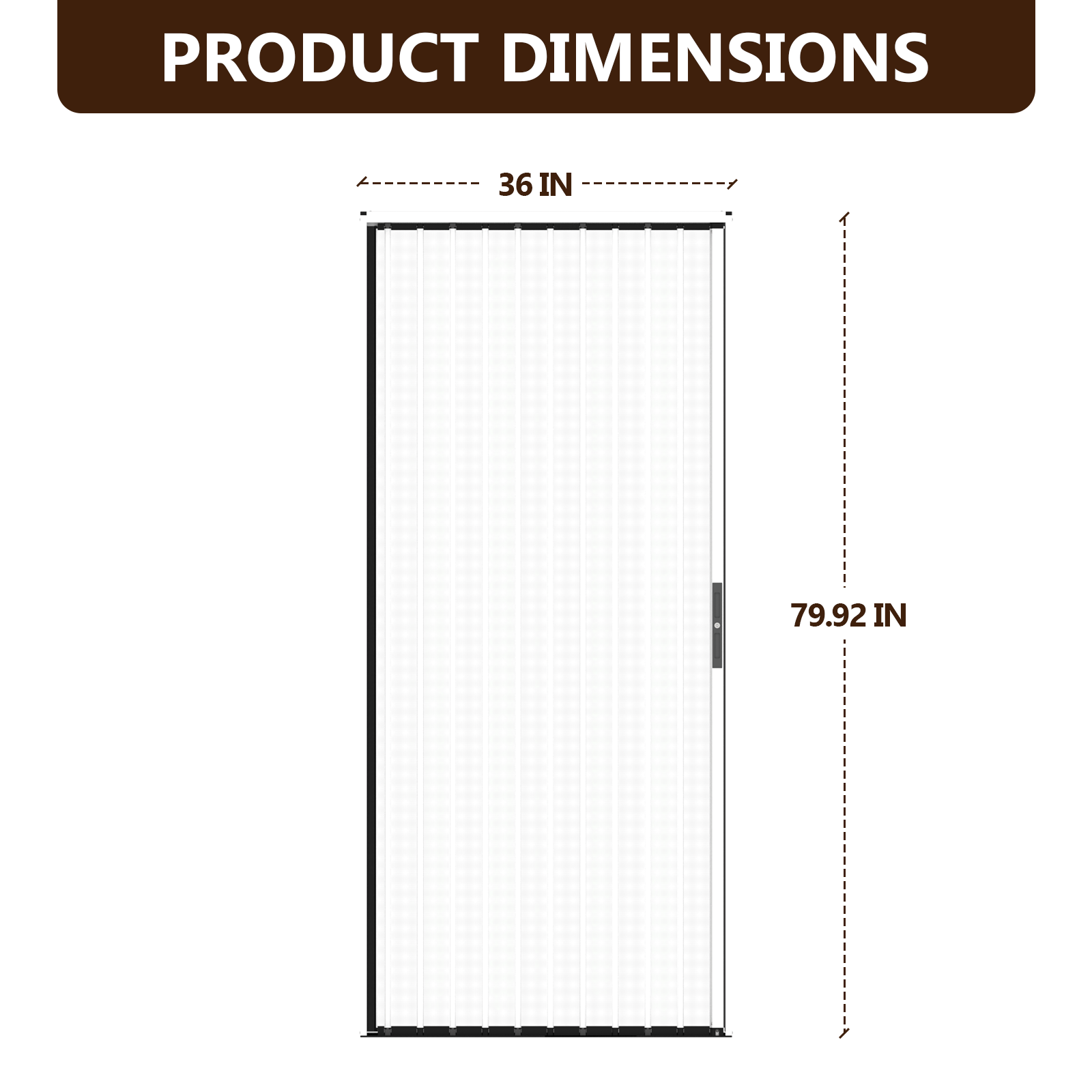 Retractable Screen Door 36" x 79.92" Aluminum Sliding Door with Lock, Magnetic Closure for Front & Patio Doors, Pet Proof