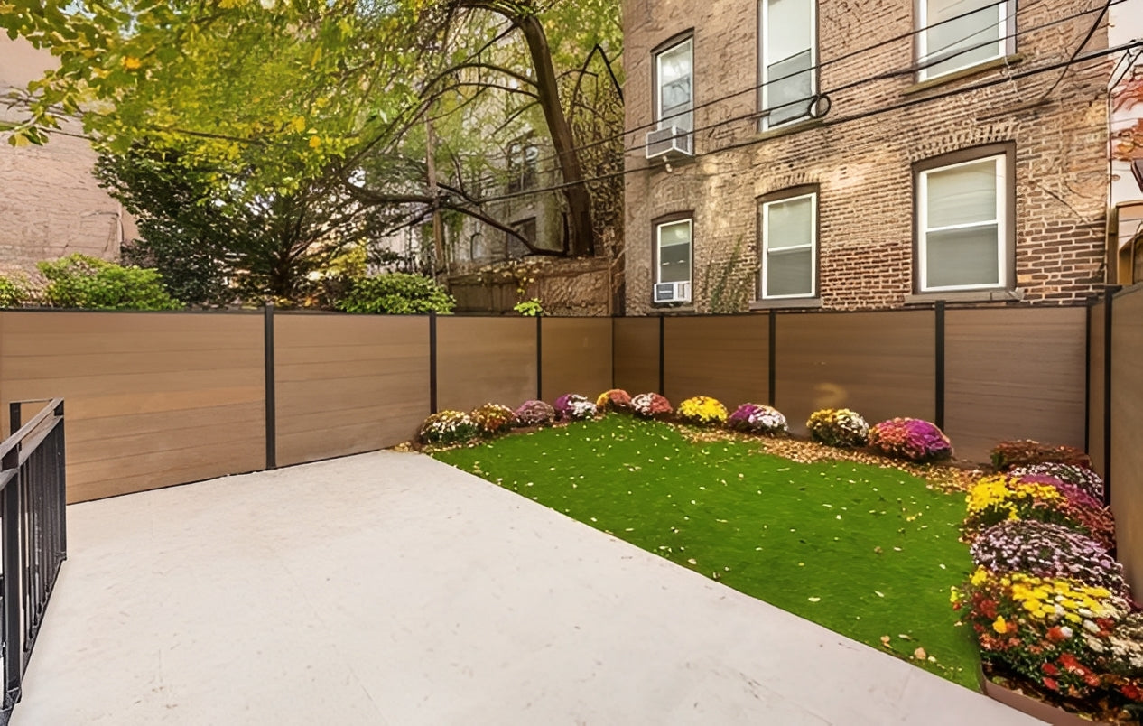 Courtyardmart 6ft x 6ft Composite Privacy Fence Screen – Durable WPC Fence Panels with Wood Finish, 6 Color Options for Backyard, Garden & Patio