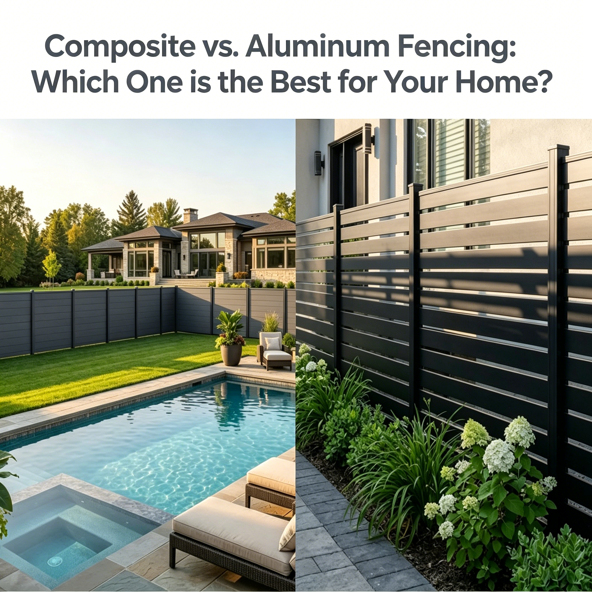 Composite vs. Aluminum Fencing: Which One is the Best for Your Home?