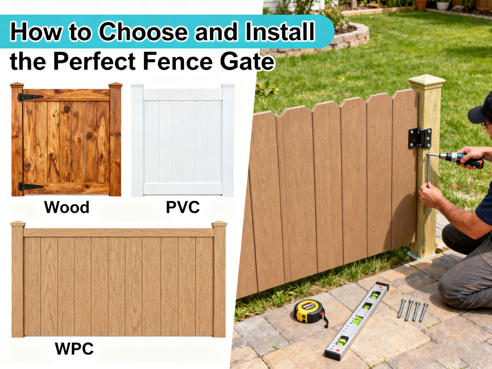 How to Choose and Install the Perfect Fence Gate | Courtyardmart