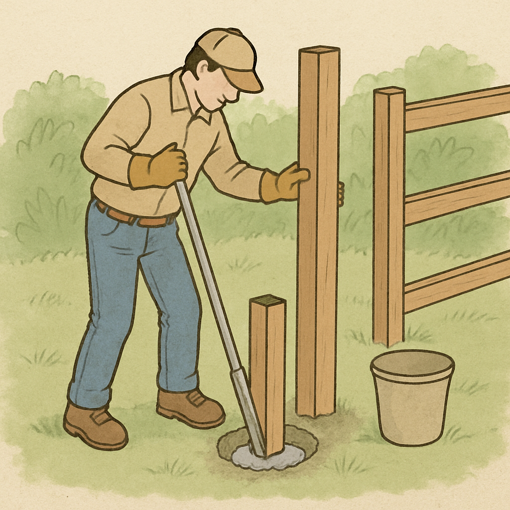 Installing fence posts