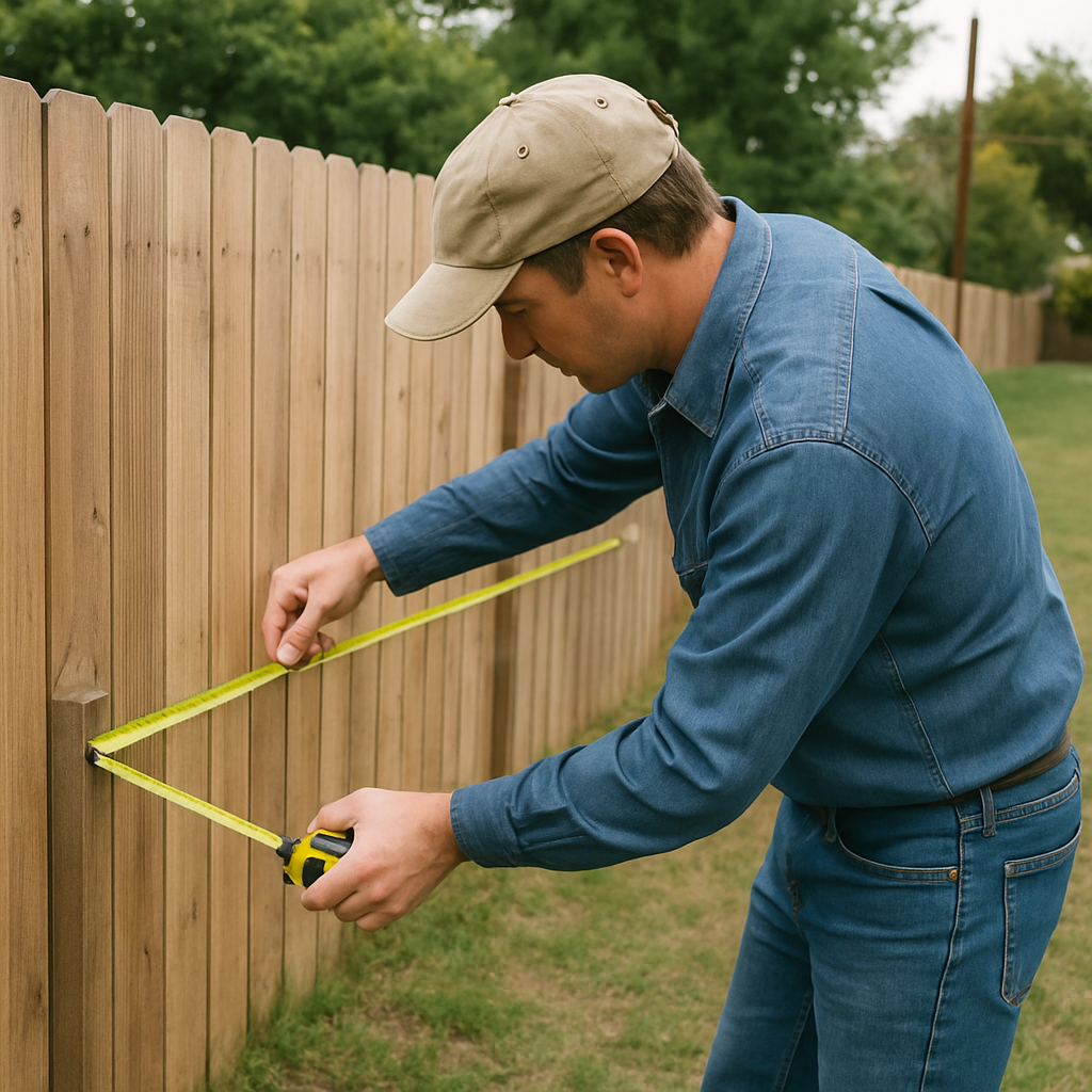 Measuring a fence line