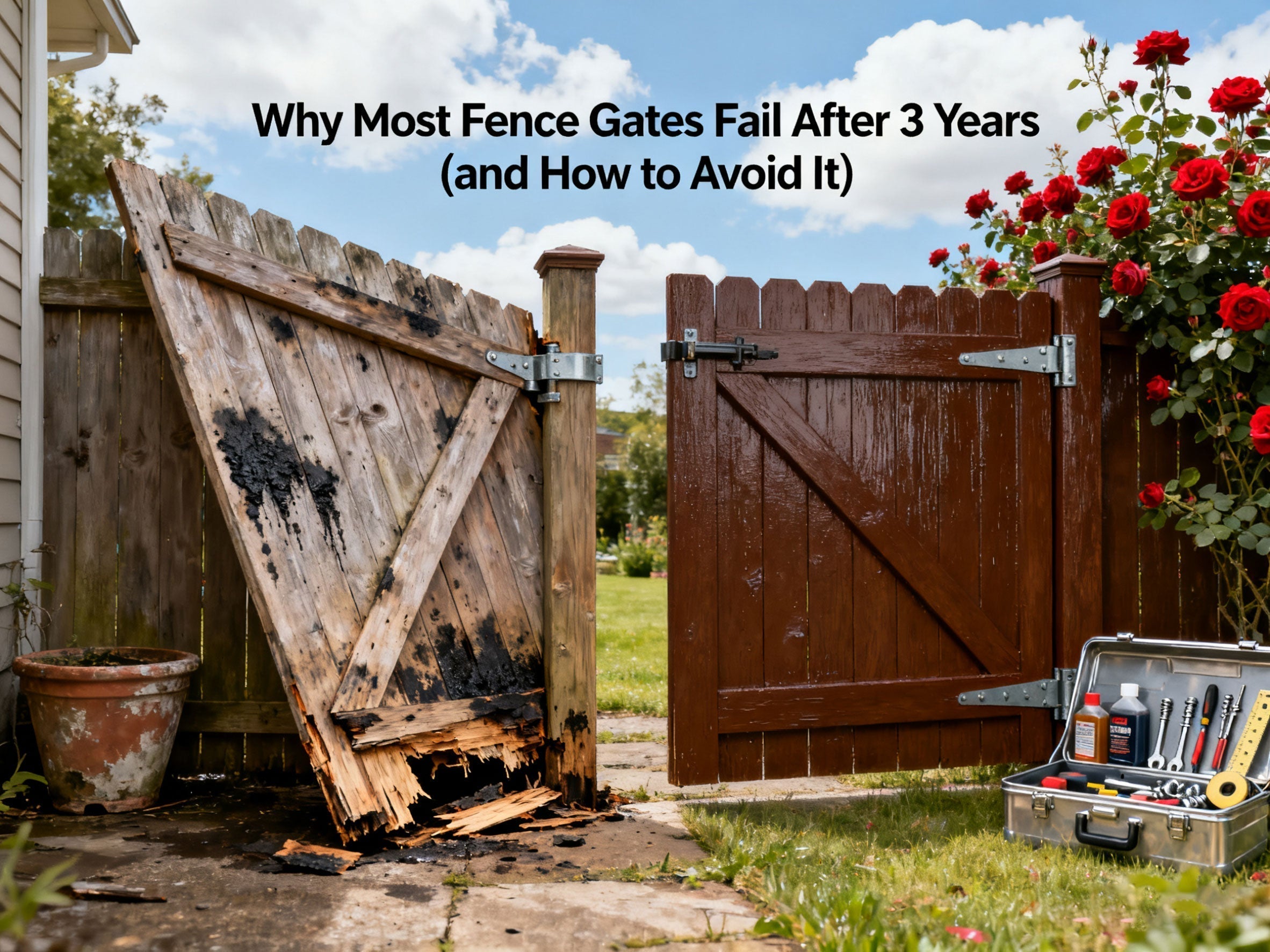 Why Most Fence Gates Fail After 3 Years (and How to Avoid It)