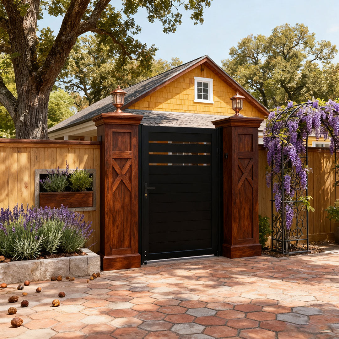 Semi-Privacy Fence Gates for Backyard & Garden Access