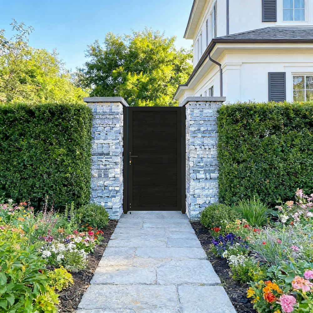 compo options 3x6 Composite Privacy Gate | Aluminum Frame