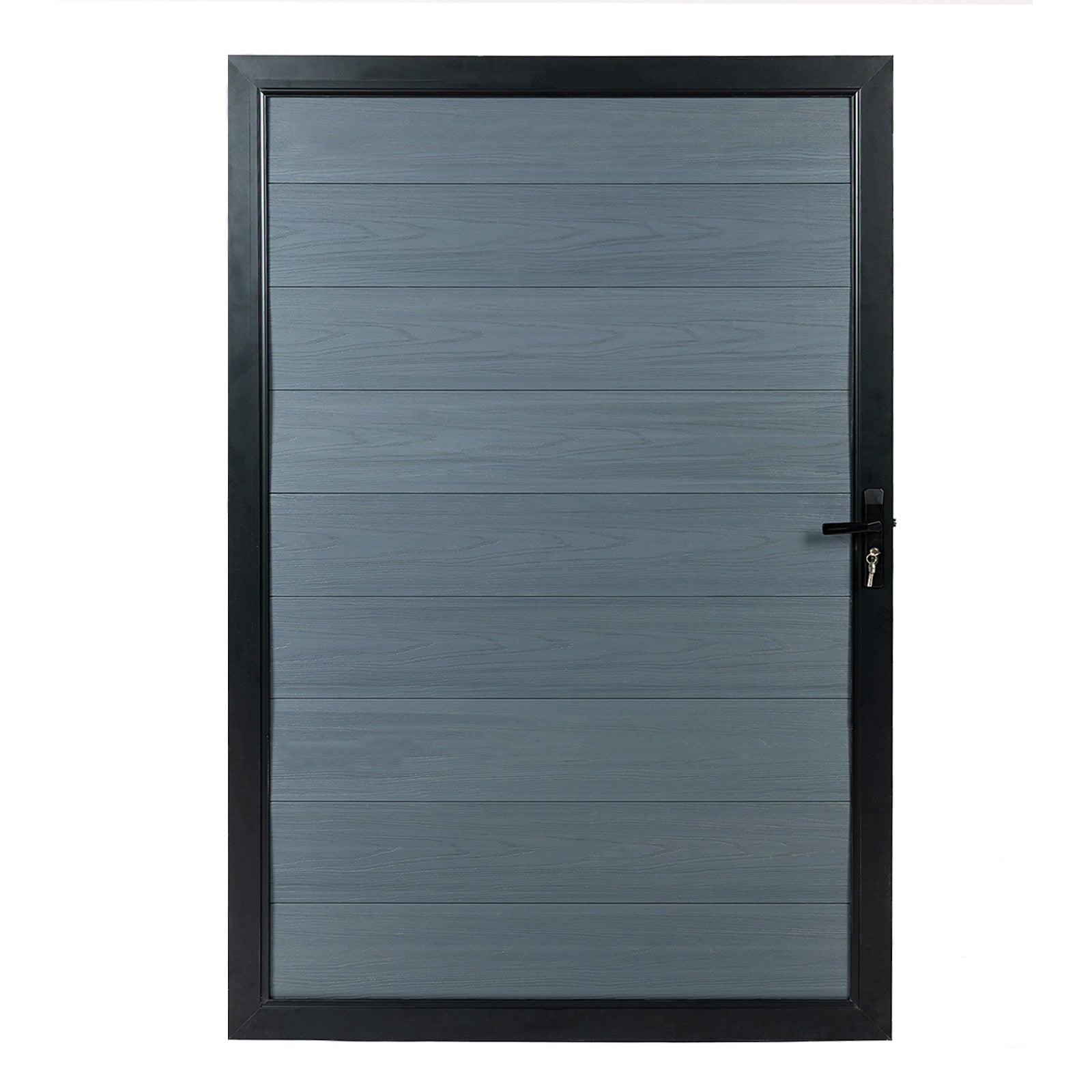 6ft(H)*3ft(W) Privacy Fence Gate Kit , Aluminum frame composite panels - CourtyardMart