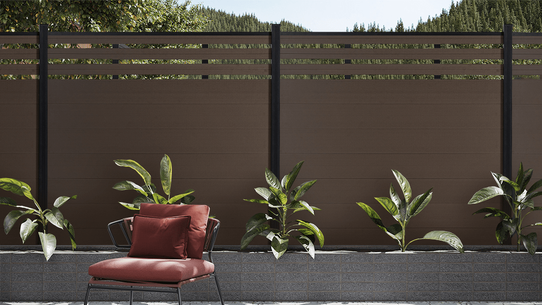72in*72in Lattice Top fence Brushed Finish,ground screw installation - CourtyardMart