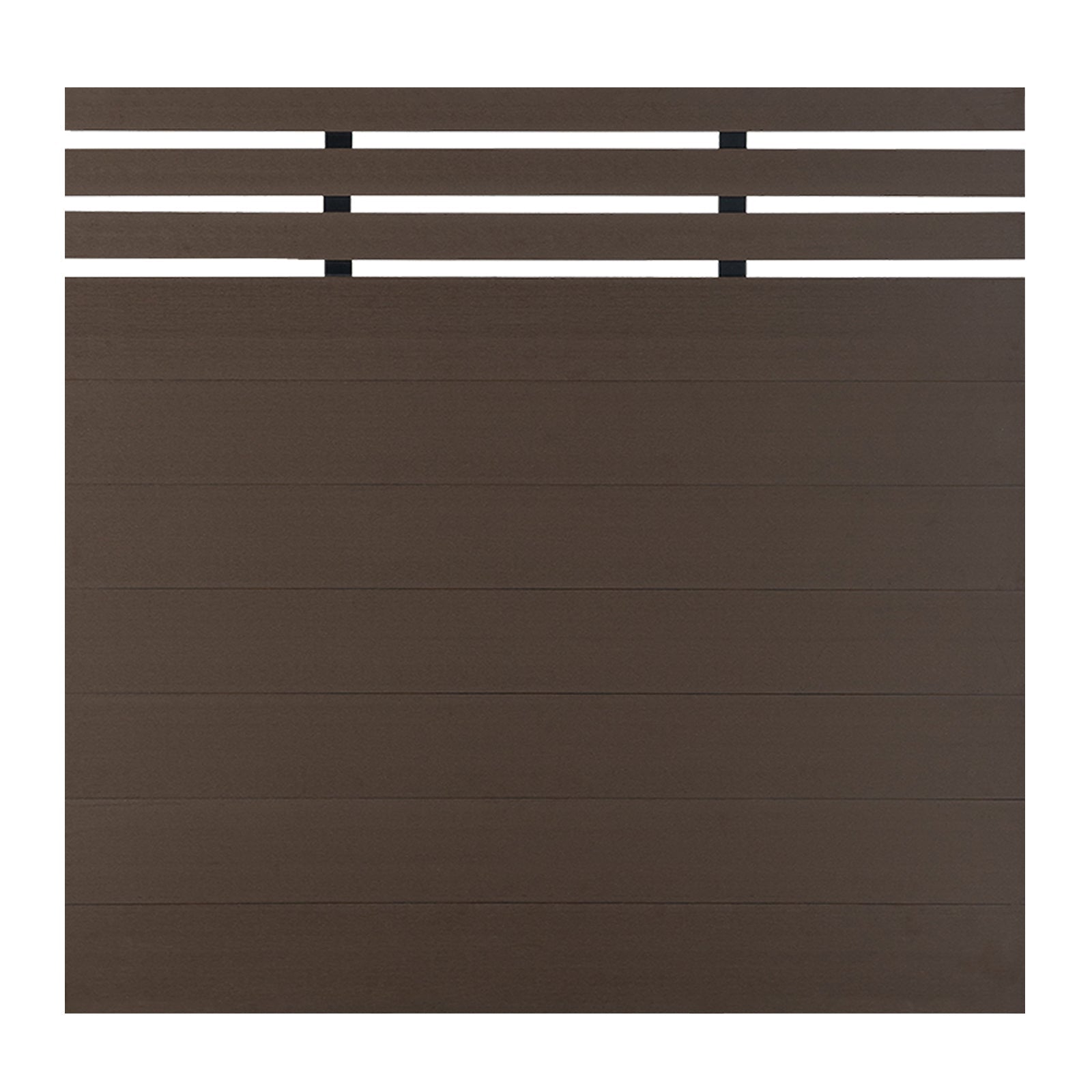 8ft*6ft Lattice Top fence inground post Brushed Finish - CourtyardMart
