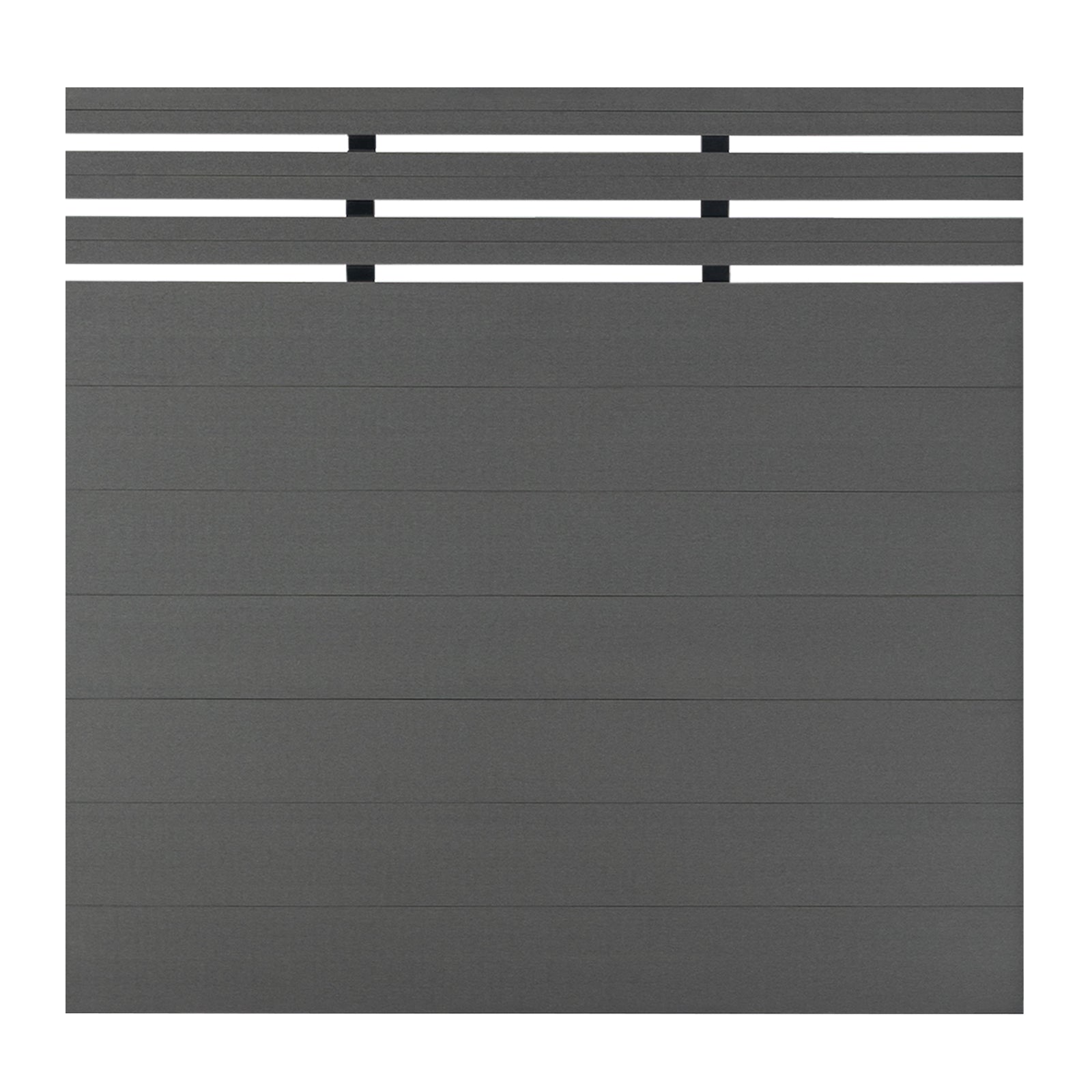 8ft*6ft Lattice Top fence inground post Brushed Finish - CourtyardMart
