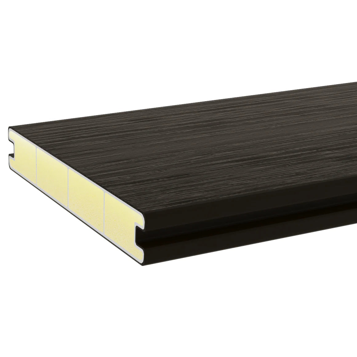 96 in Composite Decking Board, 5.5 in Wide, Outdoor Deck Board, 3 Colors Available