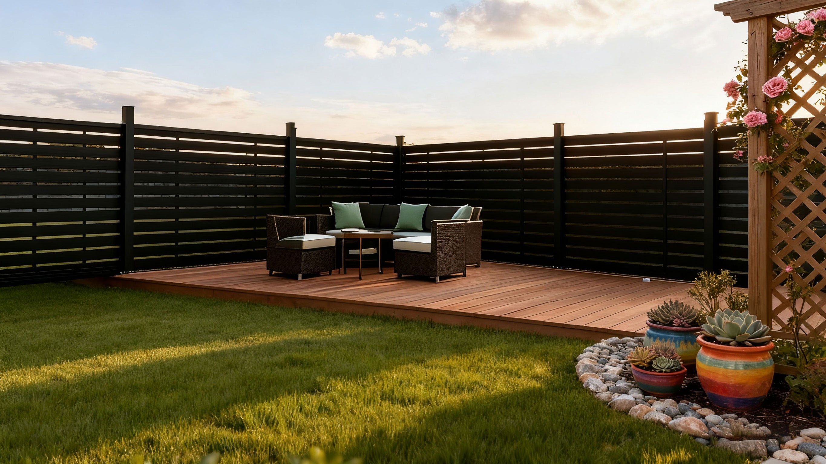 composite lattice fence