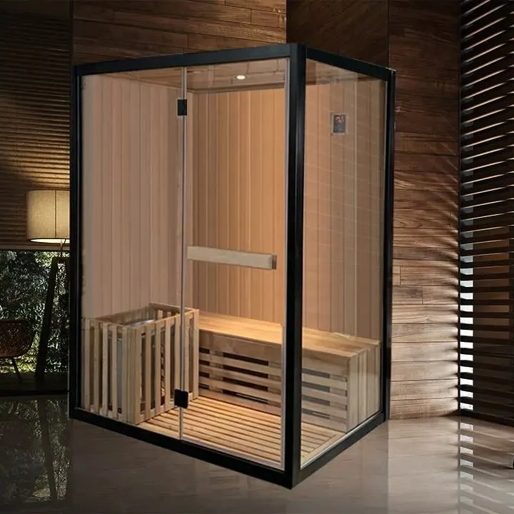 Courtyardmart 1-3 Person Indoor Sauna with Electric Heating, Premium Pine Wood Home Spa for House or Gym, Best Personal Sun Home Sauna Experience