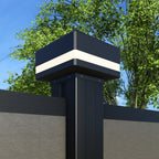 Fence Post Lighting Solar Outdoor Fence Panel Lights for Backyard Garden Patio Modern Fence Lighting Ideas