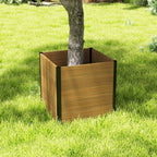Courtyardmart 31.5in x 31.5in x 30in Outdoor Garden Box Raised Planter Bed Ideal for Backyard Patio Balcony or Garden Above Ground Flower or Vegetable Planter Box