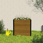 Courtyardmart 31.5in x 31.5in x 30in Outdoor Garden Box Raised Planter Bed Ideal for Backyard Patio Balcony or Garden Above Ground Flower or Vegetable Planter Box