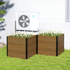 Courtyardmart 31.5in x 31.5in x 30in Outdoor Garden Box Raised Planter Bed Ideal for Backyard Patio Balcony or Garden Above Ground Flower or Vegetable Planter Box