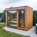 Courtyardmart 4-Person Cedar Wood Outdoor Sauna with Graphene Heating, Personal Indoor Luxury Spa for Home and Gym, Best Home and Outdoor Saunas Experience