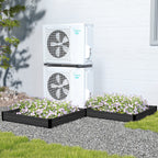 Courtyardmart 47.2in x 47.2in Square Outdoor Garden Box Raised Planter Bed Above Ground Garden Bed for Flowers or Vegetables in Backyard Patio Balcony or Garden