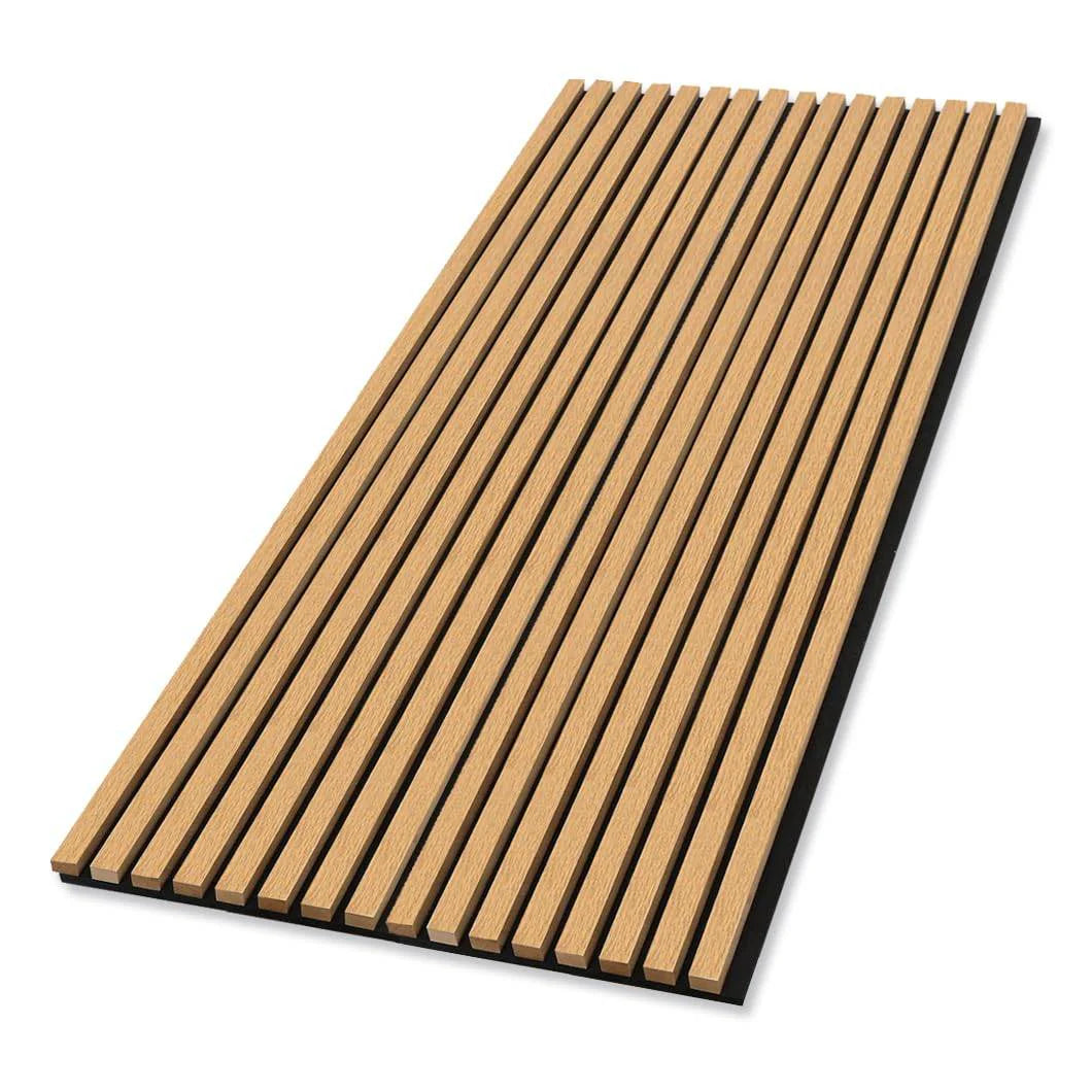 Courtyardmart 47in Wall Panels with Decorative Slat Design and Acoustic Function Available in 4 Classic Colors for Modern Homes or Office Walls