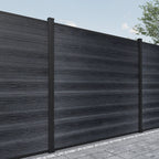 Courtyardmart 6ft x 6ft Privacy Composite Fence Screen with Grained Finish for Outdoor Decor Yard Garden Patio Porch Balcony Wall