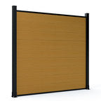 Courtyardmart 6ft x 6ft Privacy Composite WPC Fence, Waterproof, UV Resistant, Available in 3 Colors for Outdoor Walls, Gardens, Patios, Balconies
