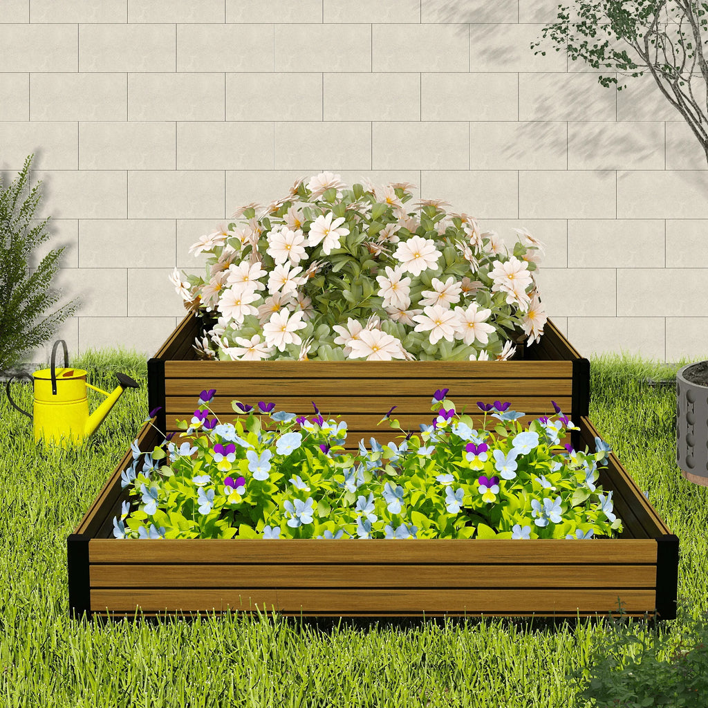Courtyardmart 94in x 47.2in Large Outdoor Garden Box Raised Planter Bed Above Ground Garden Bed for Flowers or Vegetables for Backyard Patio Balcony or Garden