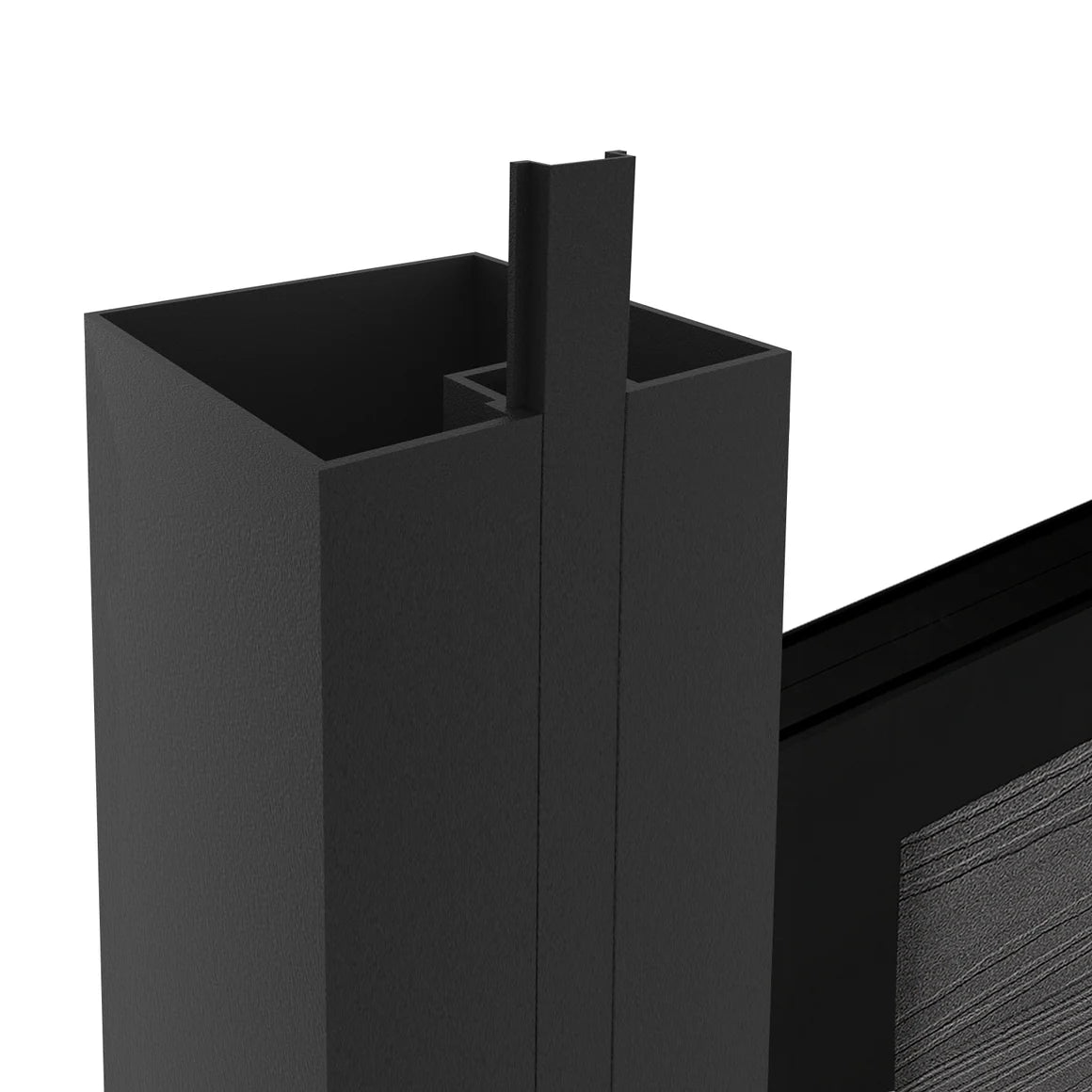 Courtyardmart durable aluminum fence gate post set, rust resistant and weatherproof