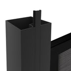 Courtyardmart durable aluminum fence gate post set, rust resistant and weatherproof