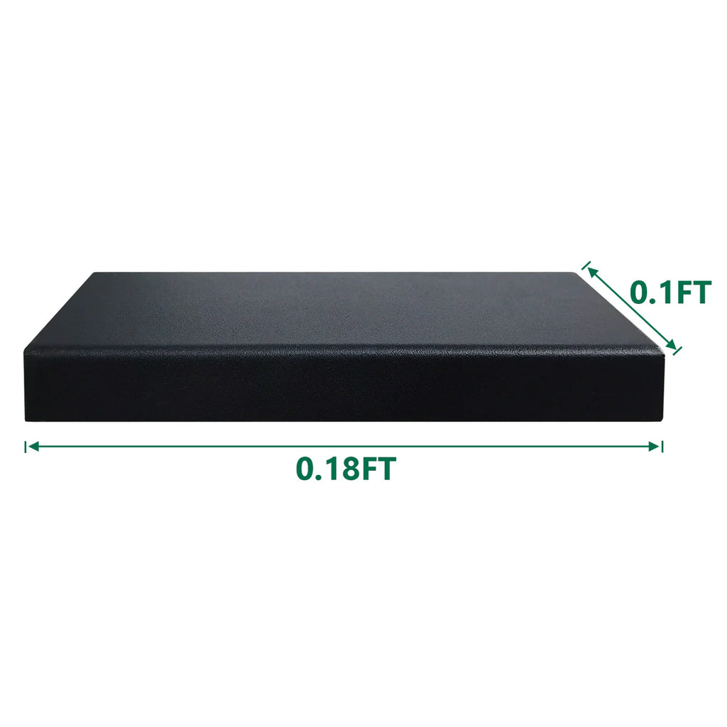 Courtyardmart adjustable corner post kit for aluminum fences, durable black outdoor post solution