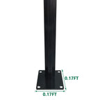 Adjustable aluminum fence corner post 4 size options, includes 1 straight post and 1 corner post