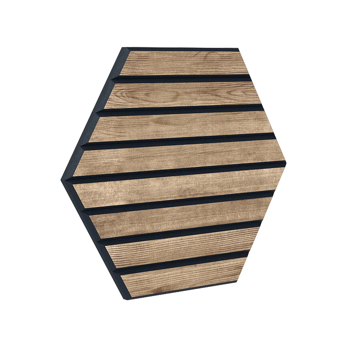 Courtyardmart Hexagon Decorative Acoustic Wall Panels – 8pcs Stylish Sound-Absorbing Wall Panels for Modern Home or Office Decor