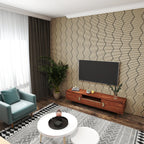 Courtyardmart Hexagon Decorative Acoustic Wall Panels – 8pcs Stylish Sound-Absorbing Wall Panels for Modern Home or Office Decor