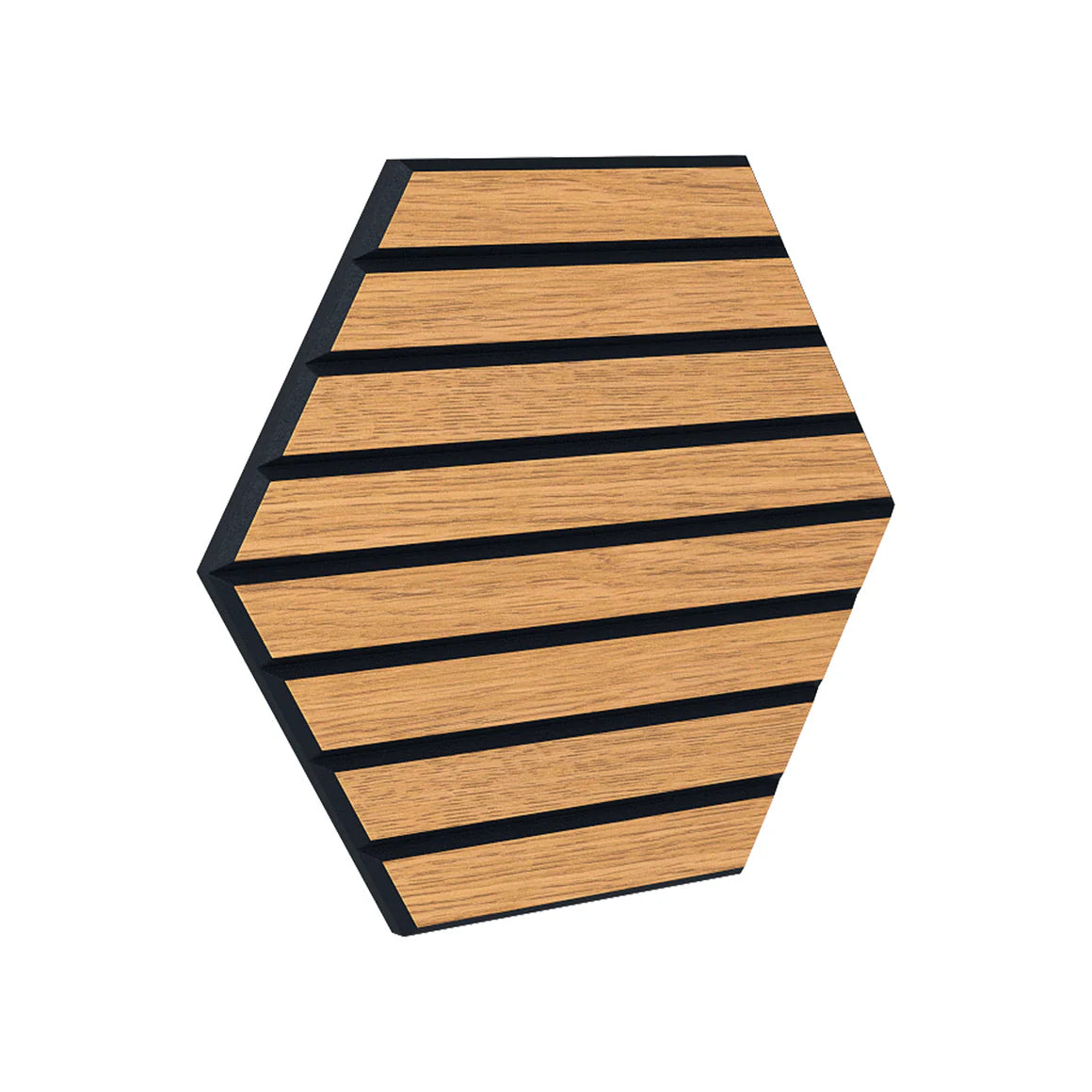 Courtyardmart Hexagon Decorative Acoustic Wall Panels – 8pcs Stylish Sound-Absorbing Wall Panels for Modern Home or Office Decor