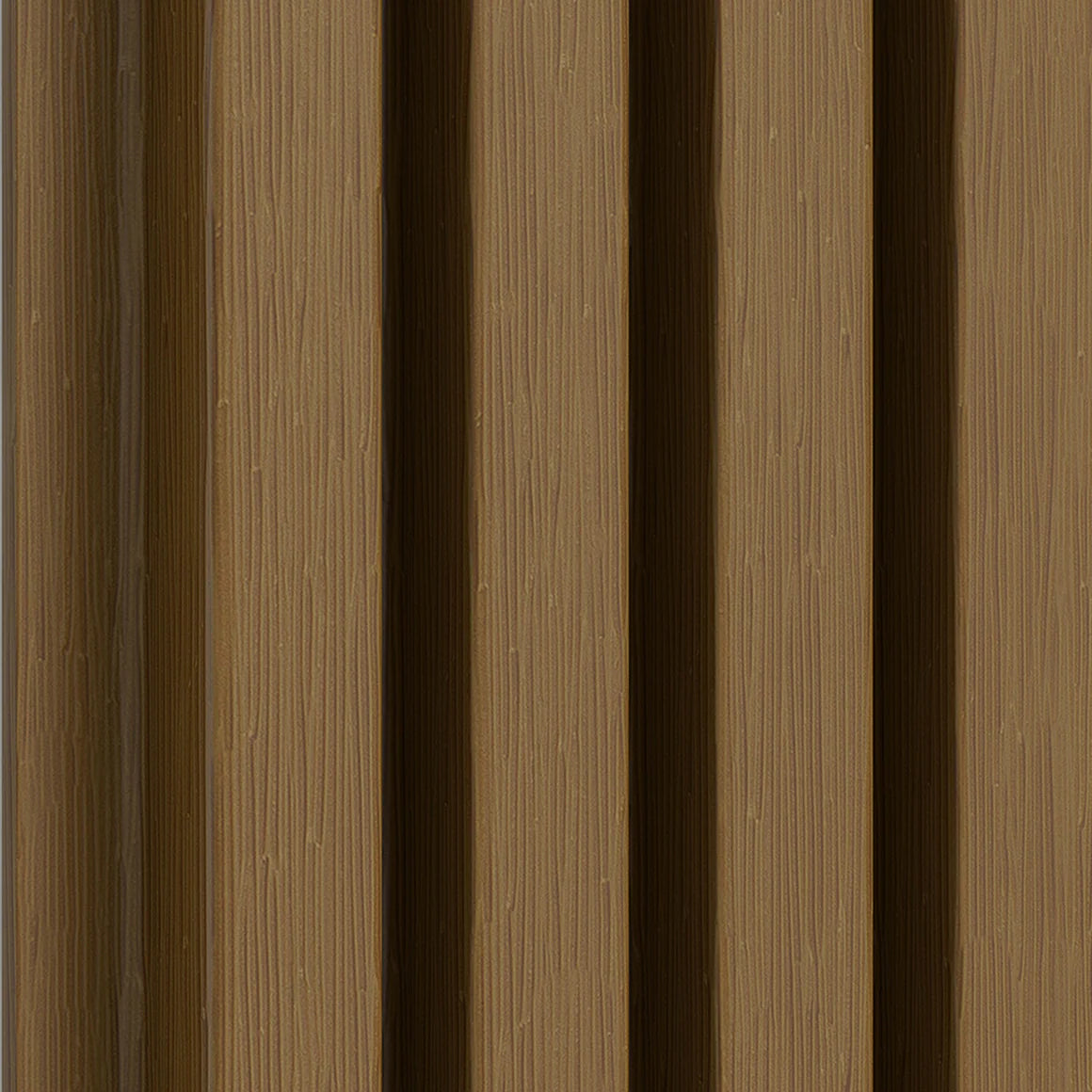 Courtyardmart WPC Wall Panels with Decorative Acoustic Slat Design in 3 Classic Colors for Stylish and Easy Wall Upgrades