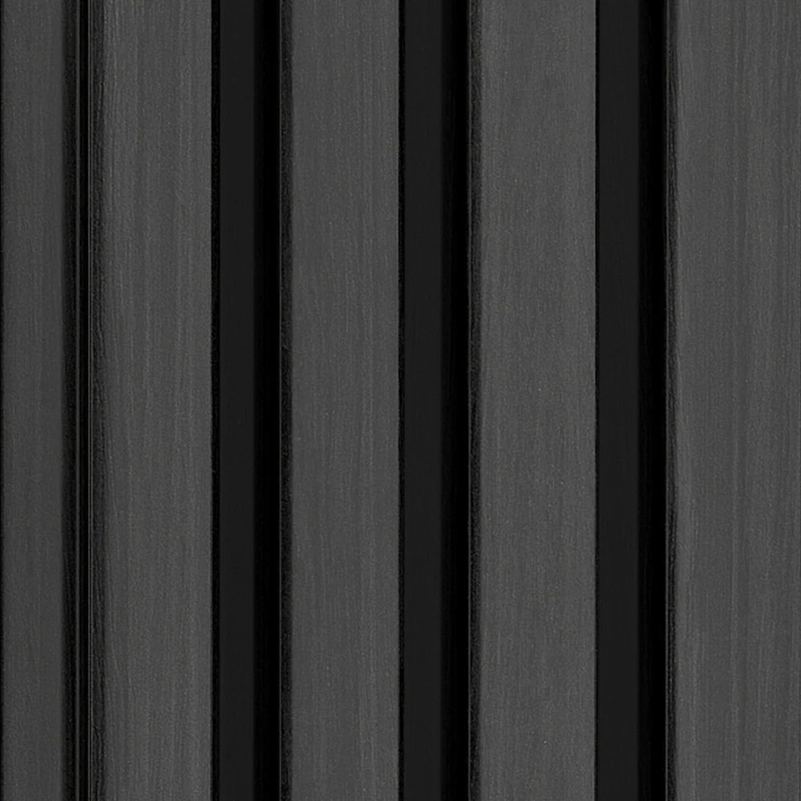 Courtyardmart WPC Wall Panels with Decorative Acoustic Slat Design in 3 Classic Colors for Stylish and Easy Wall Upgrades